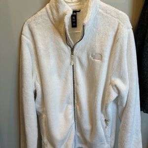 Like-new TheNorthFace white Osito fleece jacket